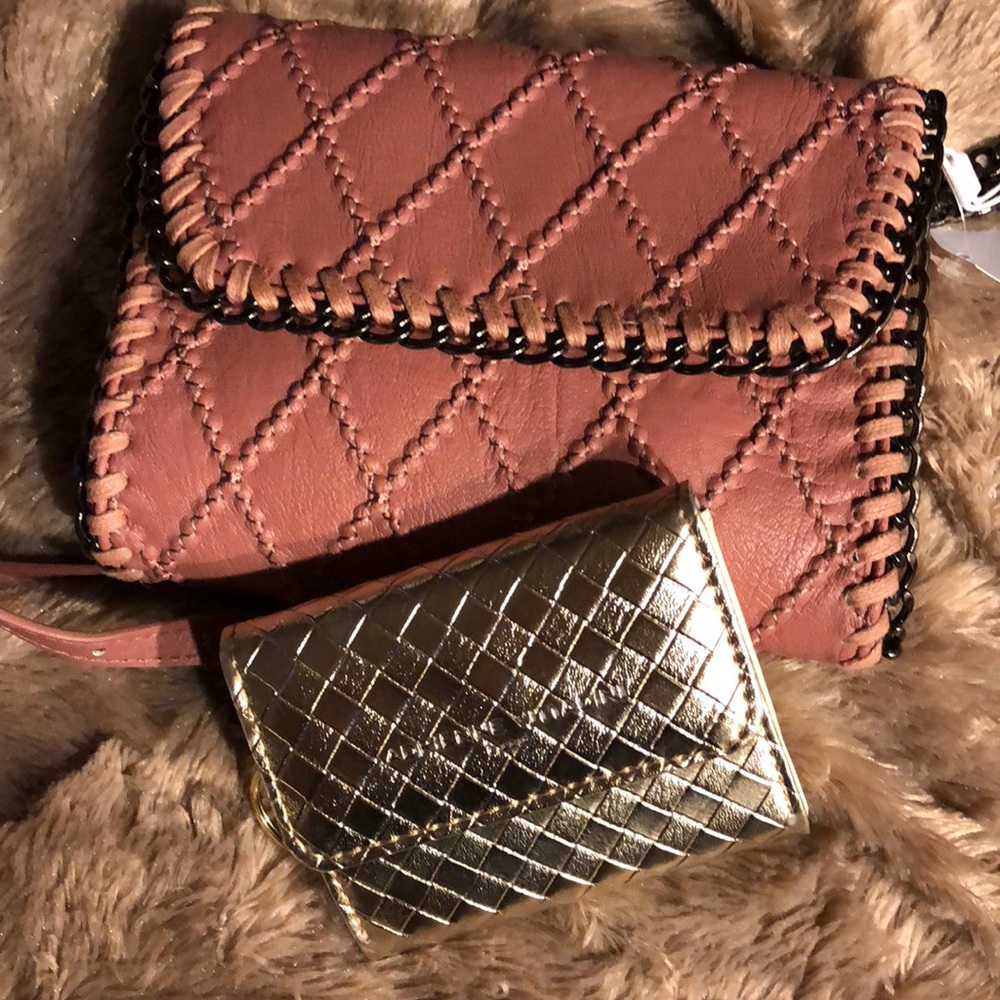 Small crossbody with mini wallet included